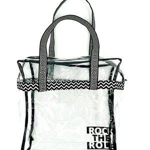 Rock The Role Clear Stadium Bag 12x12x6 inches Made In USA